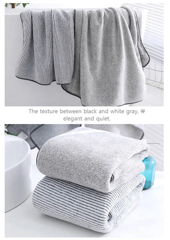 1PCS Thickened Bath Towels for The Body Microfiber Towel for Gym Sports Shower Robe for Spa Beath Home